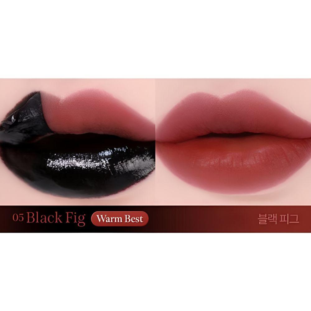 

MILK TOUCH Black Peel Off Lip Tattoo Long Lasting Tint 5 Colors Waterproof Smudge Proof Lip Stain 05 Black Fig