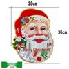 3D Santa Claus Cartoon Christmas Door and Glass Sticker Decoration