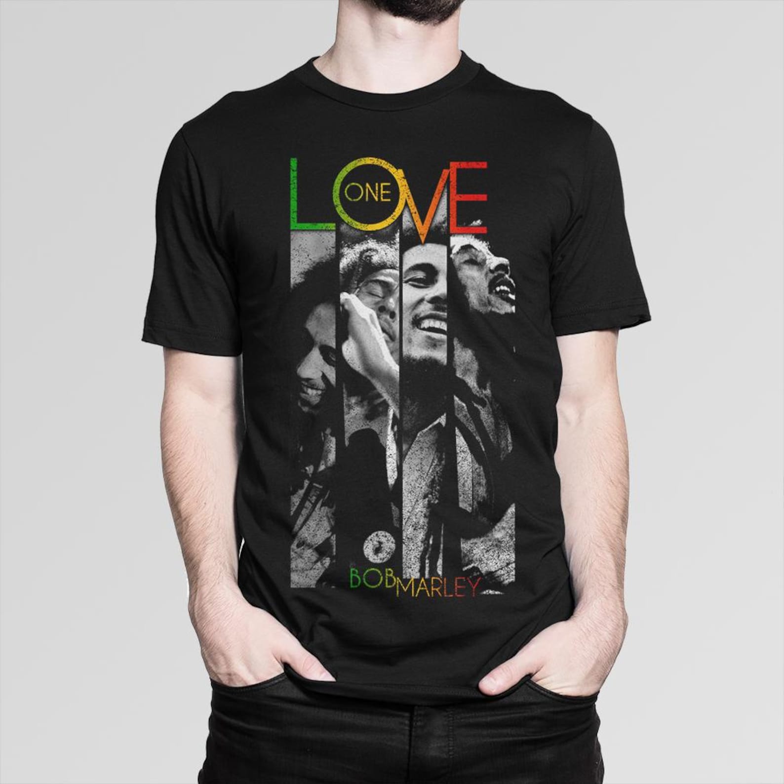 Bob Marley One Love Vintage T-Shirt, Men s and Women s Sizes 3XL