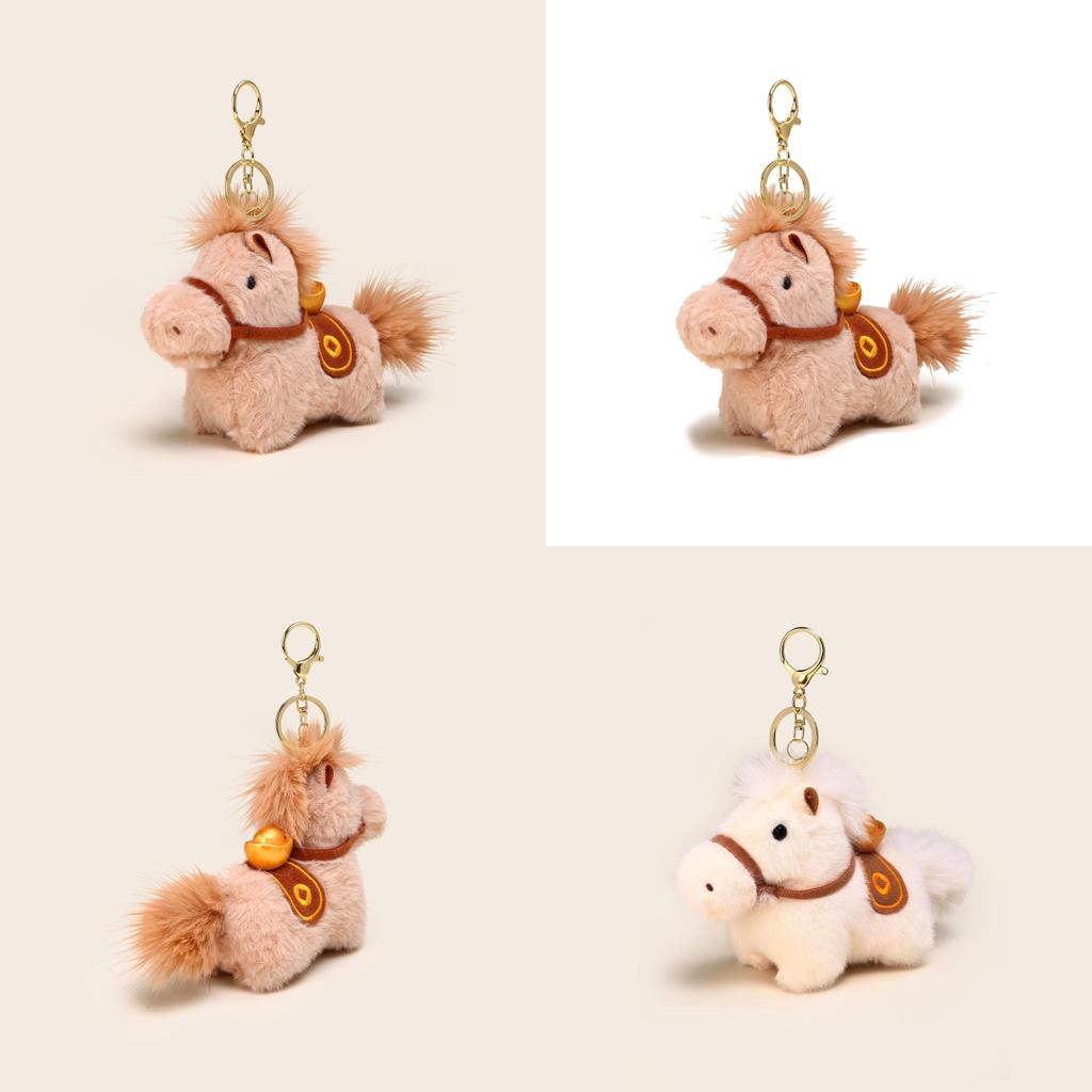 Plush Horse Keyring With Soft Material For Home Decor And Accessories