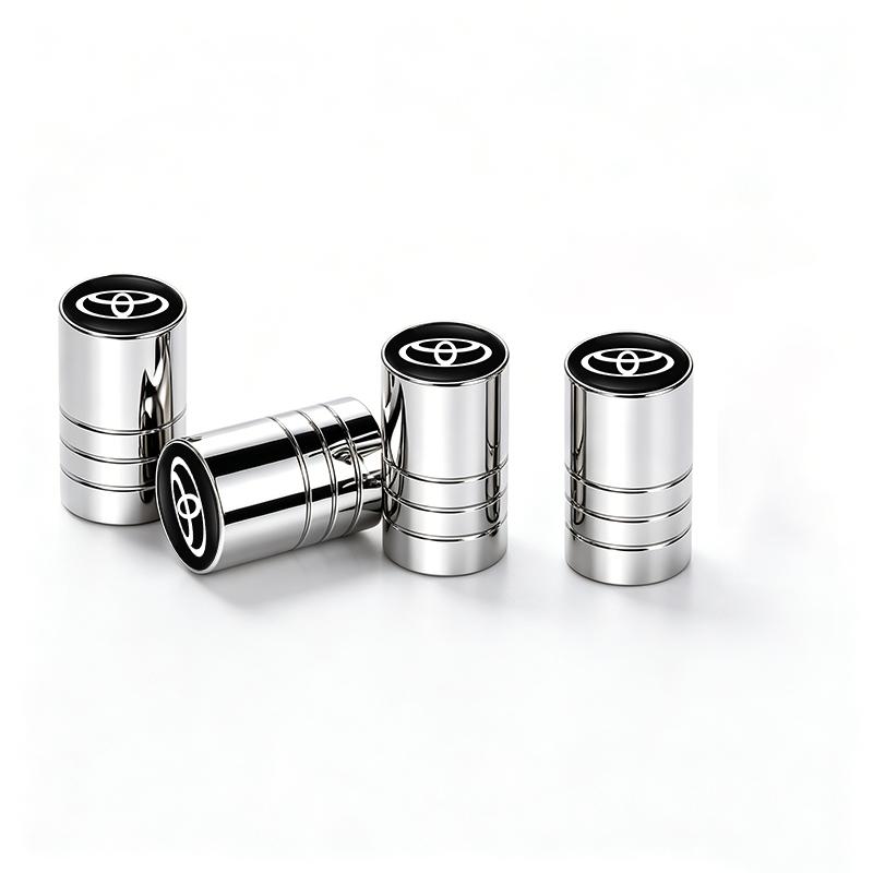 4Pcs Car Wheel Tire Valve Stem Cover Dustproof Cap For Toyota RAV4 Corolla Camry Frontier Supra C-HR Hilux Tacoma Prado Yaris