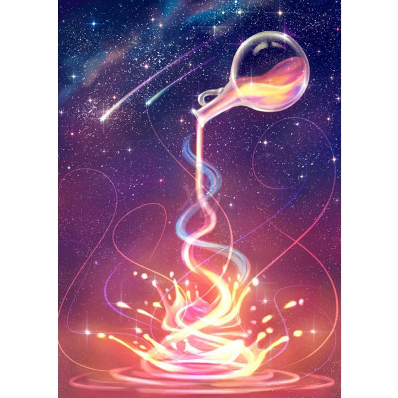 

5D DIY Алмазная картина Мультфильм Луна Искусство Алмазная вышивка Набор для вышивки крестом Полный горный хрусталь Мозаика Домашний декор Square 20x30cm