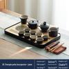 Japanese Style Black Pottery Kung Fu Tea Set