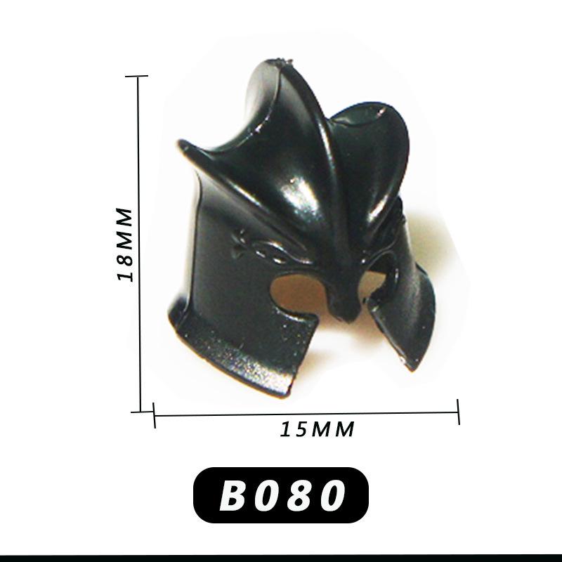 Medieval Knight Minifigure Helmets & Weapons Set – Compatible with LEGO Bricks 12x10x3