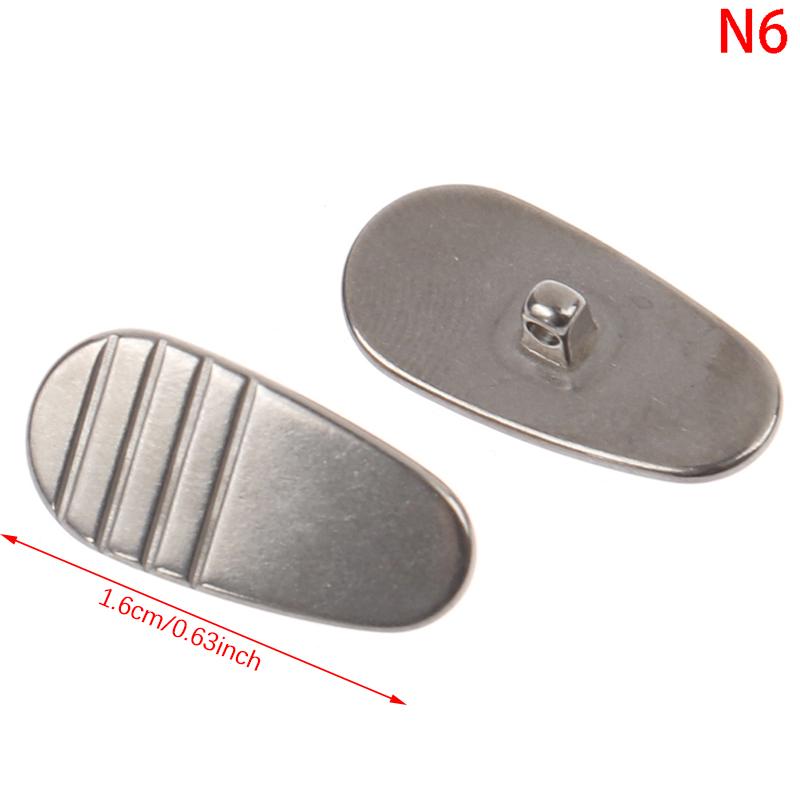 1 pár nosních podložek Titanové slzičkové šroubovací pro brýle Protiskluzový držák