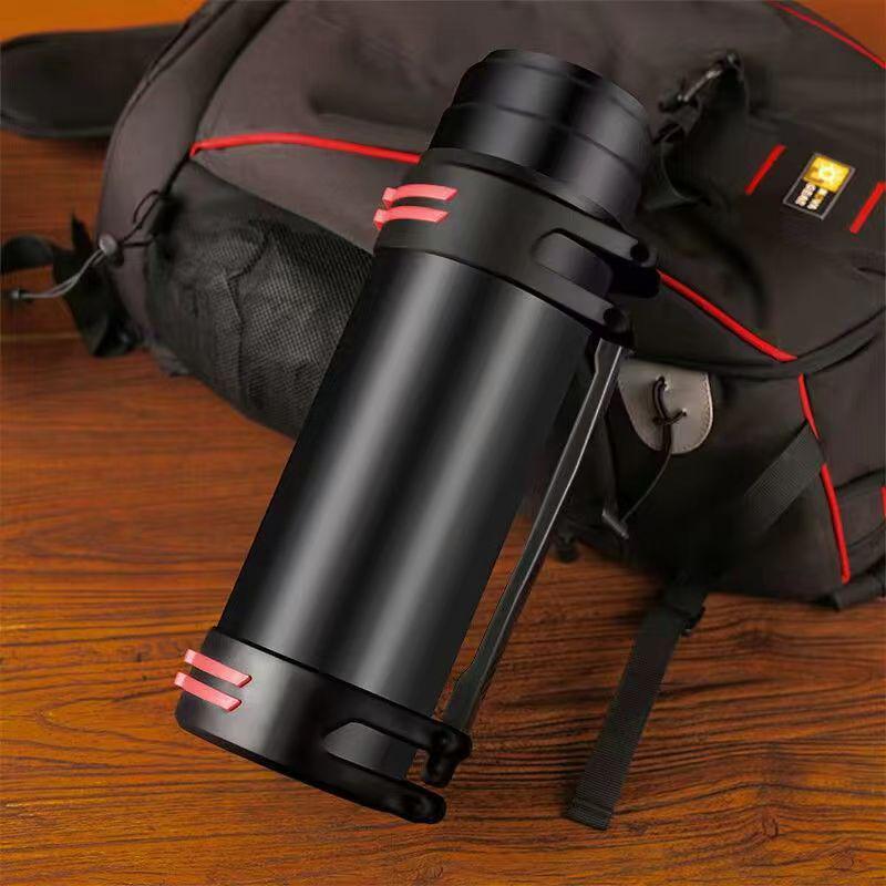 

Large Capacity 304 Stainless Steel Vacuum Flask - Men s Outdoor Insulated Water Bottle & Household Thermos 1000ml (1.5 Jin)
