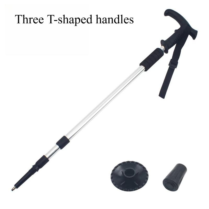 Outdoor Aluminum Alloy Telescopic Hiking Stick Professional Hiking and Walking Stick Travel Cane Equipment