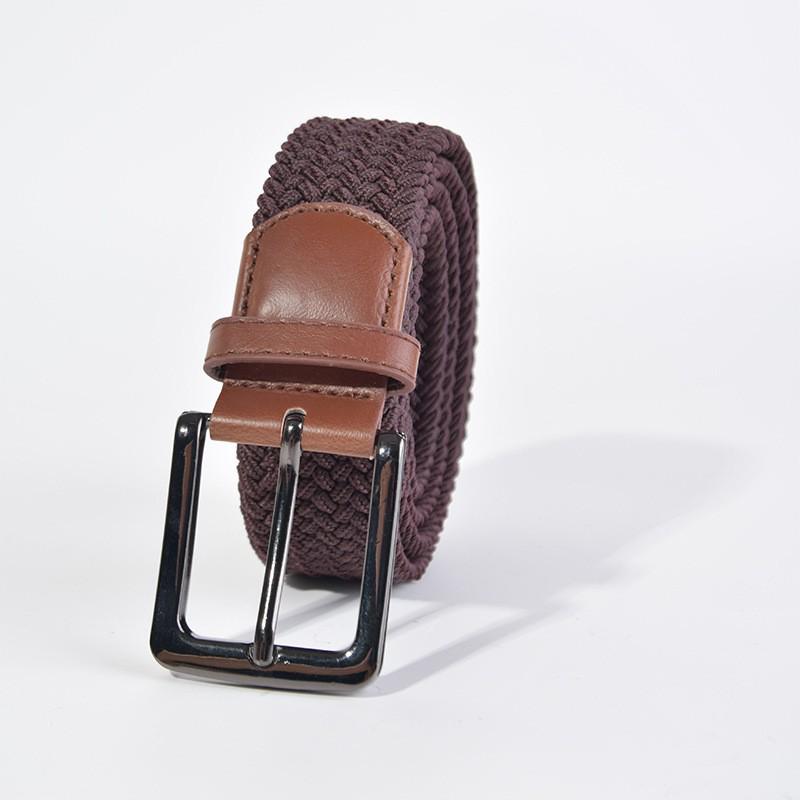 Korean Style Elastic Woven Canvas Belt for Men and Women - Casual and Versatile