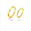 Vietnam Sand Gold Love Couple Rings: Elegant Brass Gold-Plated Wedding Bands for Men and Women