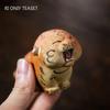 Chinese Zodiac Tiger Statue Ornaments Yixing Purple Clay Tea Pet Handmade Sculpture Tea Figurine Crafts Tea Set Decoration
