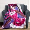 1Pc Purple Fashion Fantasy Blanket For Couch Bed Plush Cozy Fuzzy Blanket Super Soft Warm Blankets For Fall And Winter 091836