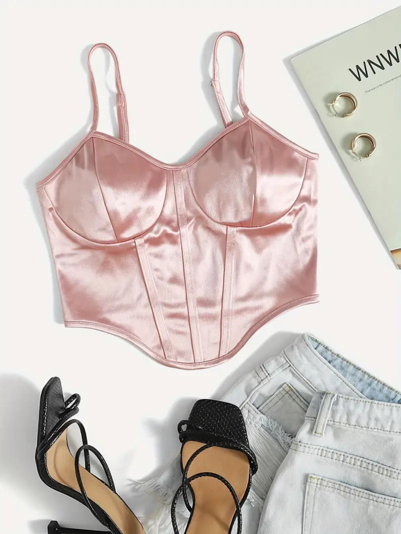 

Повседневная майка с v-образным вырезом, укороченные топы, женские летние майки, однотонные камзолы, модная женская укороченная жилетка без рукавов Y2k M розовый