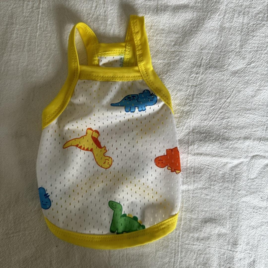 

Летний новый жилет для домашних животных, маленькая кошечка, собака, померанский шпиц, пудель, слинг, одежда с рисунком из мультфильма, сетчатый дышащий жилет для собак, повседневная одежда L