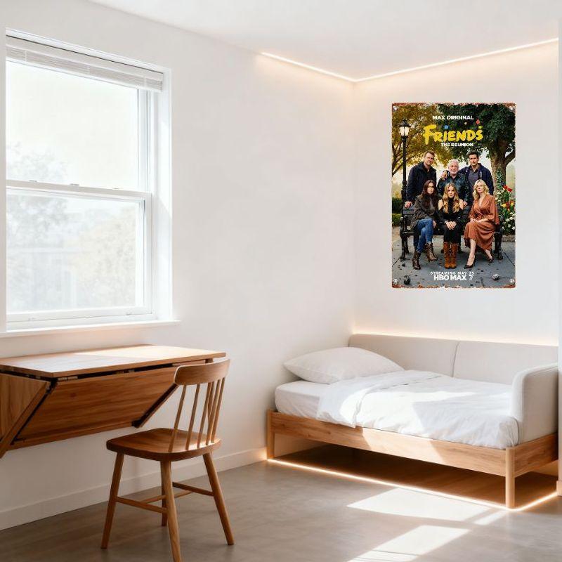 Friends The Reunion Max Original TV-serie Metallplåtsskylt Vintage Filmplansch Plakett för Hem Bar Café Man Cave Dekor