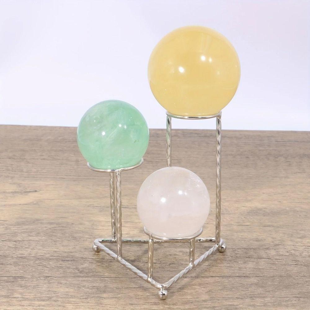 Metal Crystal Spheres Holder Silver/Black/Gold Crystal Ball Stand Crystal Ball Display Rack Office