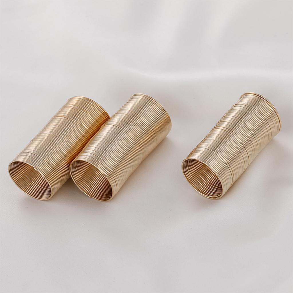 69 Schlaufen Schmuckdraht Memory Perlenstahldraht Armreif Armband Schmuckzubehör für Drahtwickel-Bastelarbeiten Herstellungszubehör