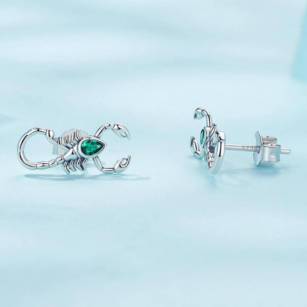 Original Hot Selling Vintage Scorpion Ear Hoop Personality Dark Wind S925 Sterling Silver Earrings