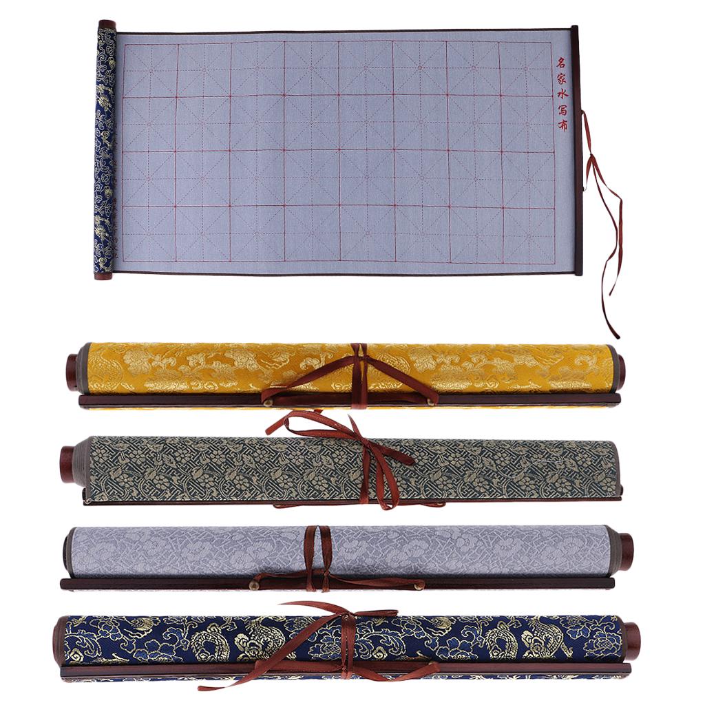 Grids Chinese Japanese Calligraphy Repeat Practice Water Writing Cloth Gifts