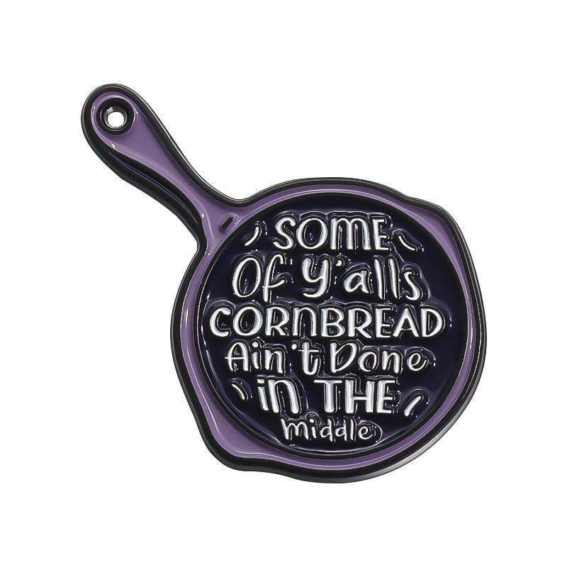 Minimalist Black And White Inspirational Phrase Cartoon Brooch Unique Accessory For All Styles