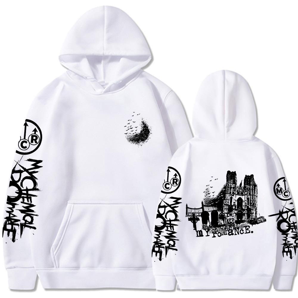 My Chemical Romance Punk Band Hoodies Cemetery Drive The Black Parade Gothic Sweatshirt Männer Frauen Vintage Übergroße Pullover