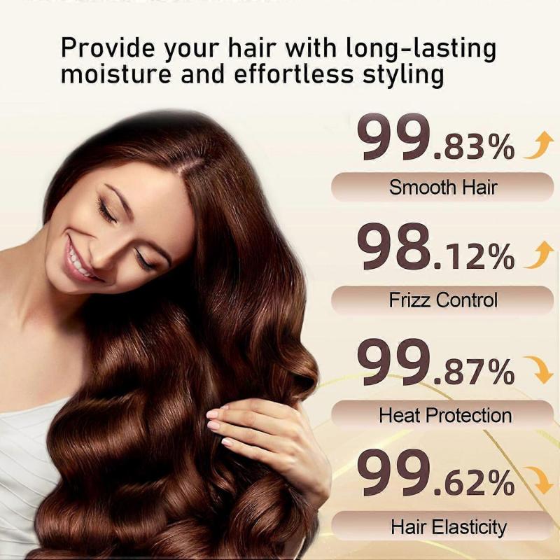 Tiefenpflegende Haarmaske mit Kollagen & Keratin | Intensive Feuchtigkeit für geschädigtes, trockenes Haar | Nährt, Glättet Frizz für ein weiches, glänzendes, gesundes Aussehen