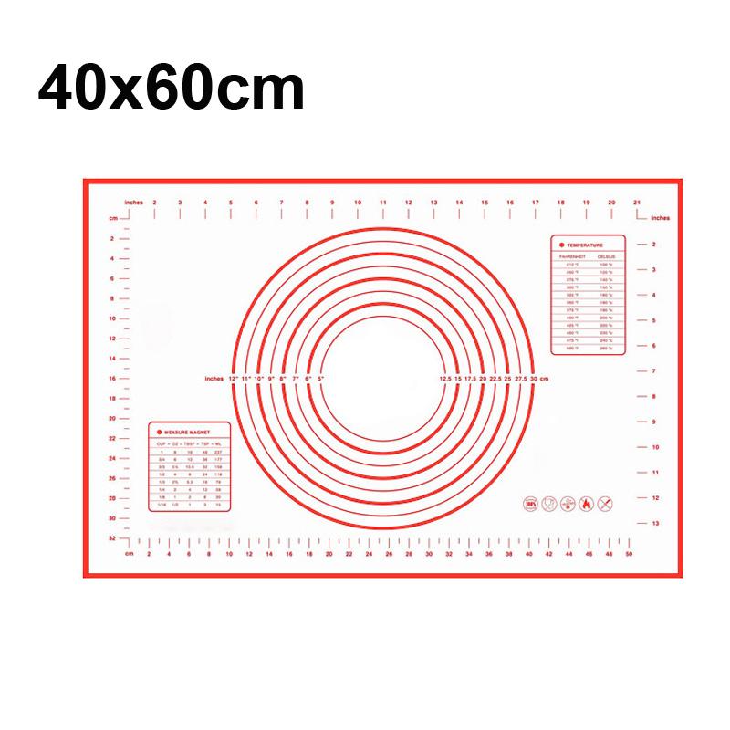 Rolling Mat Kneading Mat Thickened Pizza Dough Mat Household Panel Baking Tools Silicone Baking Mat Kitchen Tools Non-stick Pad