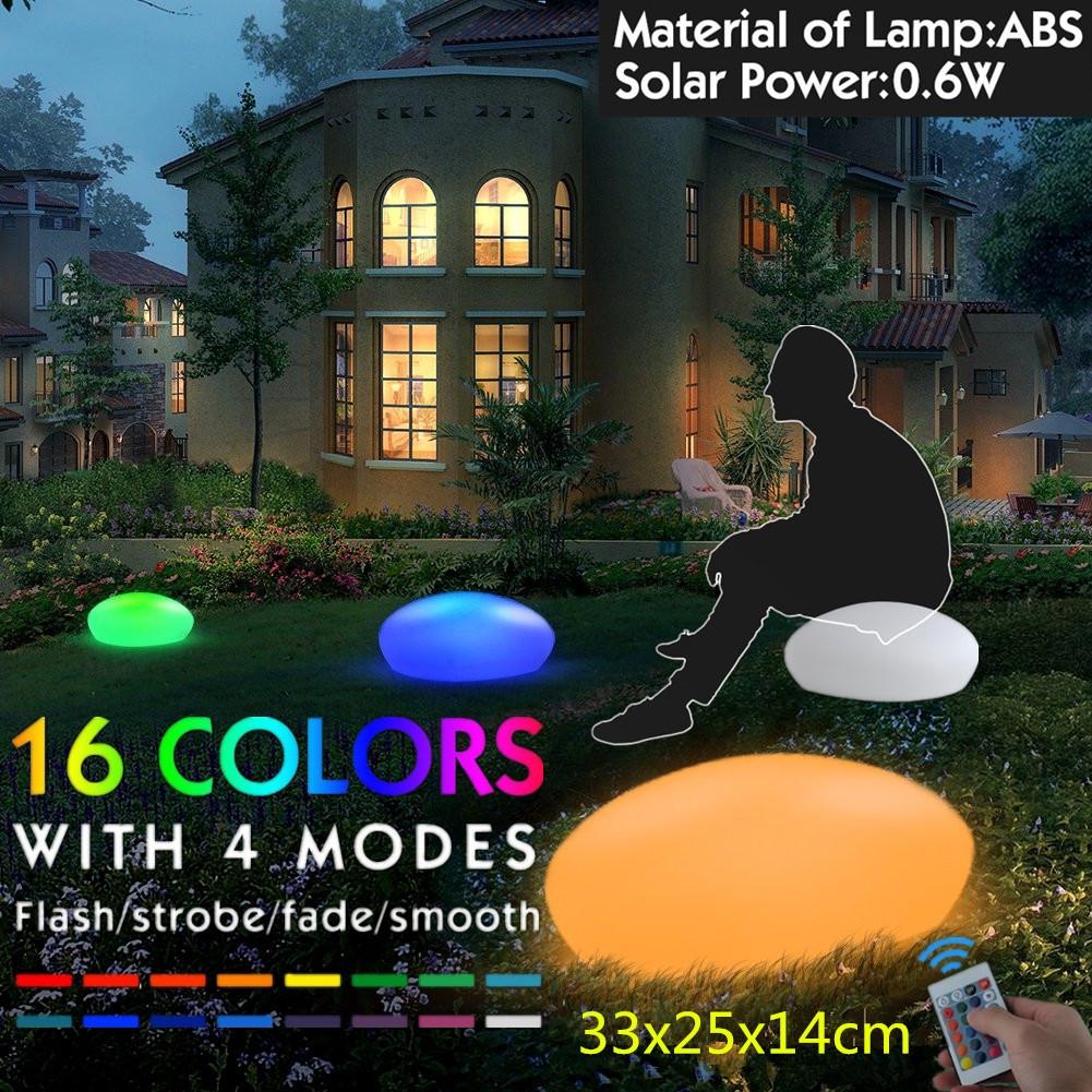 LED Solar Light Lamps Swimming Pool Ball Cobble Stone Lamp Light Solar Lighting Solar Lighing Garden Decoration