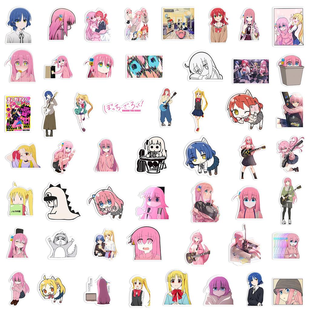 50 Autocollants Vinyle Danganronpa - Imperméables, Réutilisables - Taille 2 à 8.5 Cm - Pour Décorer Ordinateur, Skate, Valise, Voiture - 5