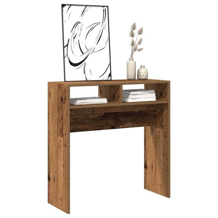 VidaXL Console Table Old Wood 78x30x80 Cm Engineered Wood, Sofa Table, Hallway Console Table, Support of 856620
