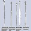 6pcs Ear Wax Pickers Kit Stainless Steel Ear Wax Remover Ear Pick Cleaner Spoon Tools