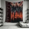 Def Leppard Night Rock Anthems Tapestry Background Cloth Fashion Print Christmas Gift Home Decor Background Cloth