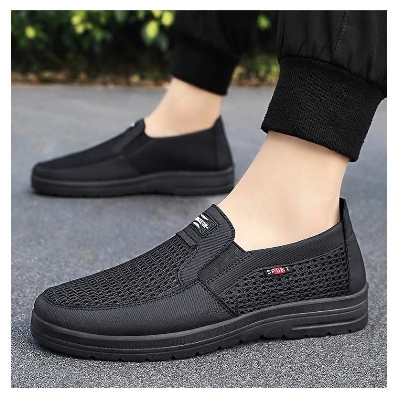 Shoes, Men's Breathable Mesh Shoes, Pedal Shoes for The Elderly, Lightweight Soft-soled Dad Shoes