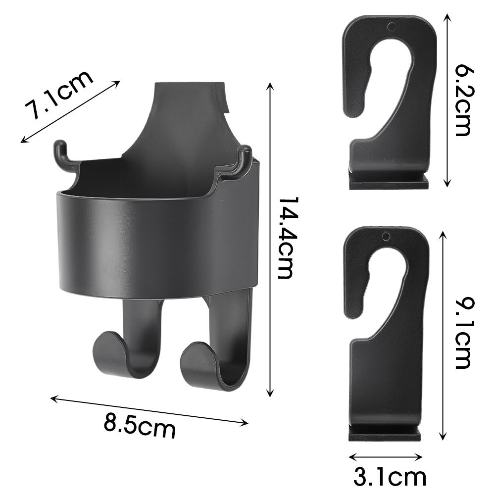 

Держатель крючка на спинку сиденья автомобиля, крючок для хранения сотового телефона, автомобильный многофункциональный подстаканник, автомобильная вешалка-органайзер, держатель крючка для хранения чёрный