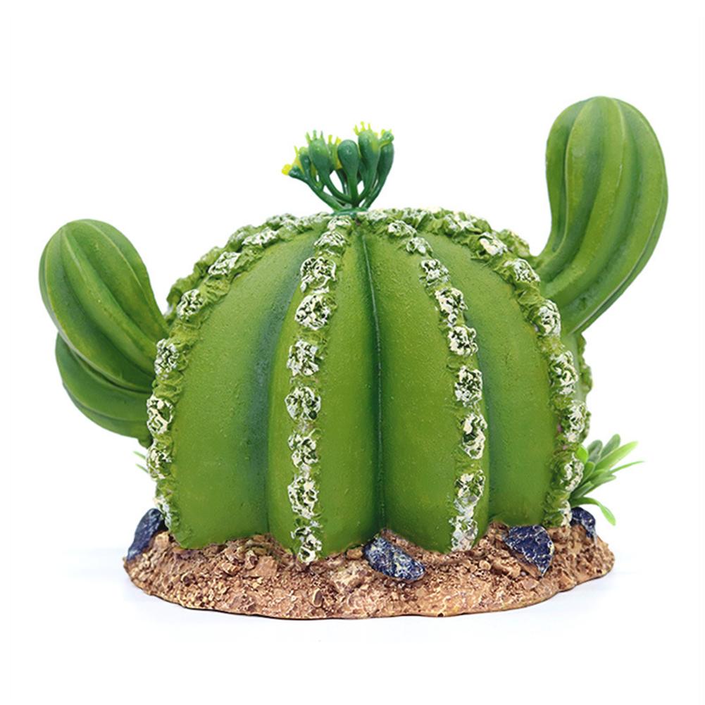 Cactus Shape Artificial Ornaments Simulation Resin Crafts For Aquarium Fish Tanks Decoration