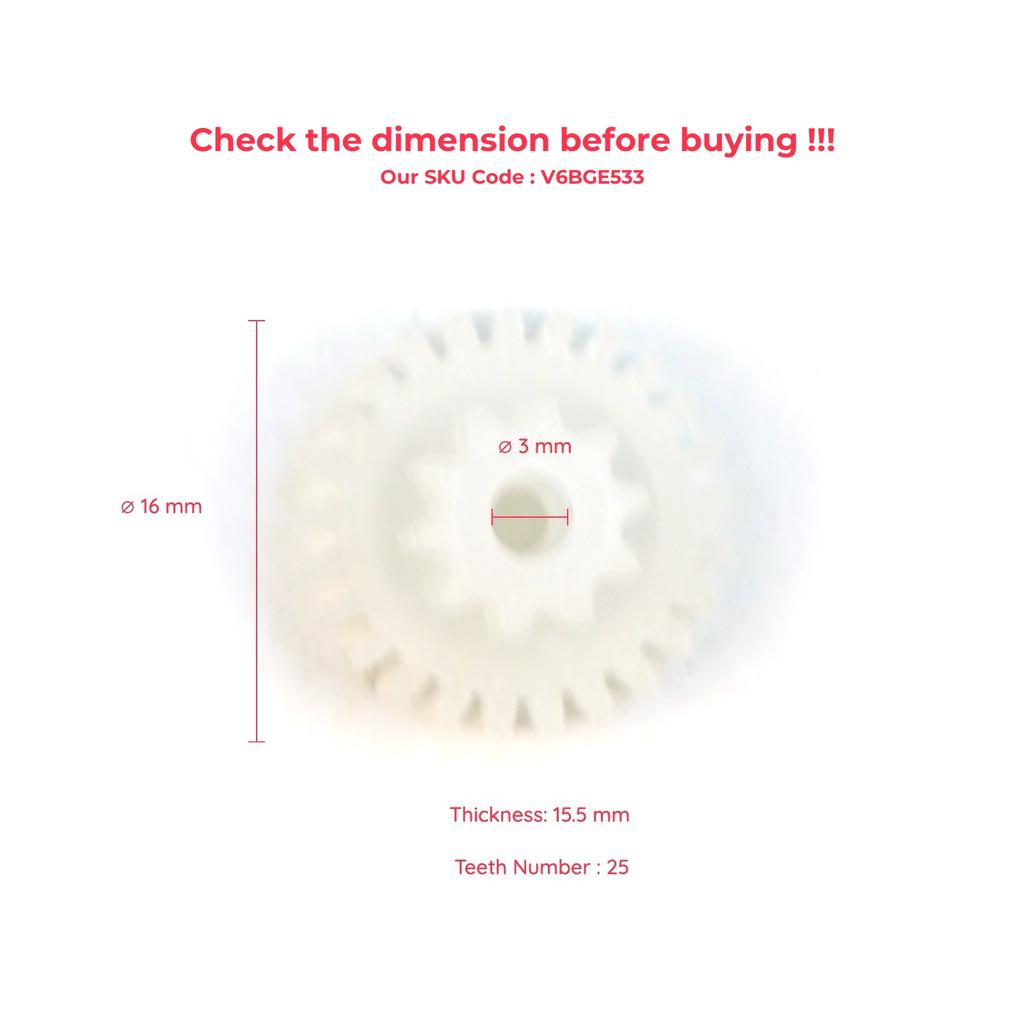 V6BGE533 Motor ovládání klapky ventilace topení klimatizace Opravné ozubené kolo 10\25 zubů pro Citroen C3 C4 MK1 MK2 Picasso Pluriel DS3 DS4
