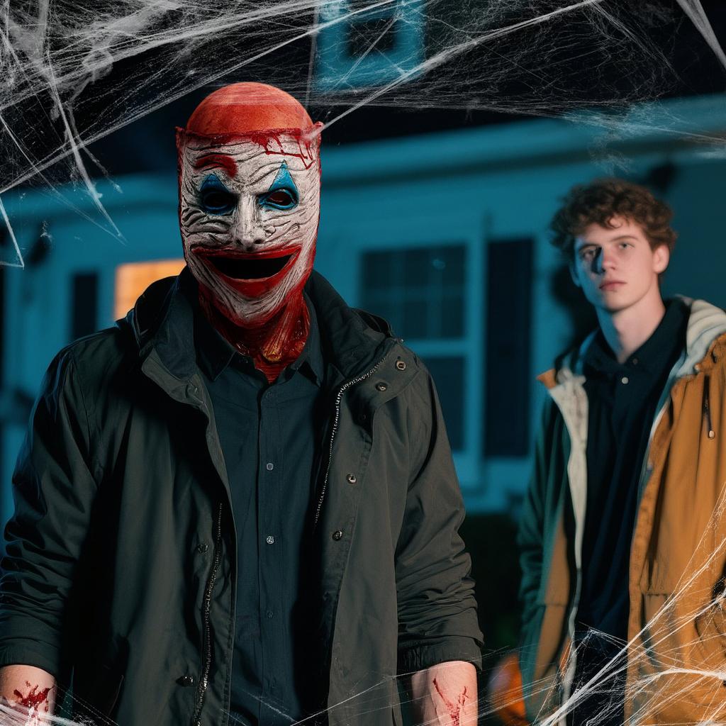 Clown Double Layer Mask Halloween Horror Two Layer Mask