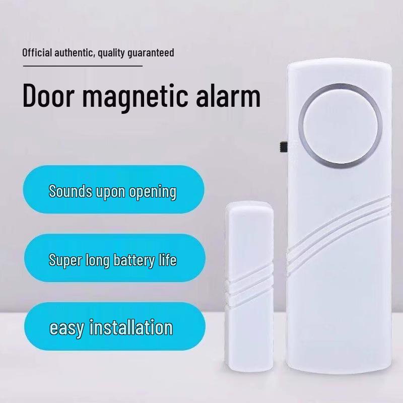 High-Decibel Entry Alarm: Magnetic Sensor for Doors & Windows