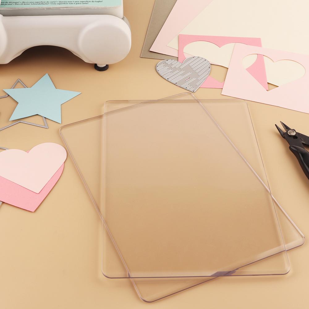 2 Size 1 Pair Cutting Pads Compatible with BSP & BS Switch Plus Die Cutting Machine Clear Acrylic Cutting Pads Cutting Plates