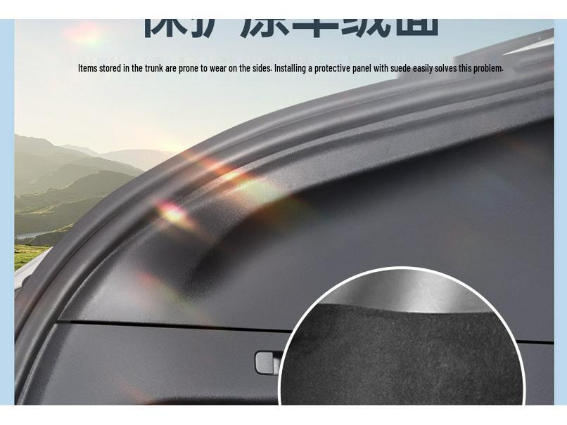 Tesla Model Y Kofferraum Samt Seiten- und Eckschutz Zubehör