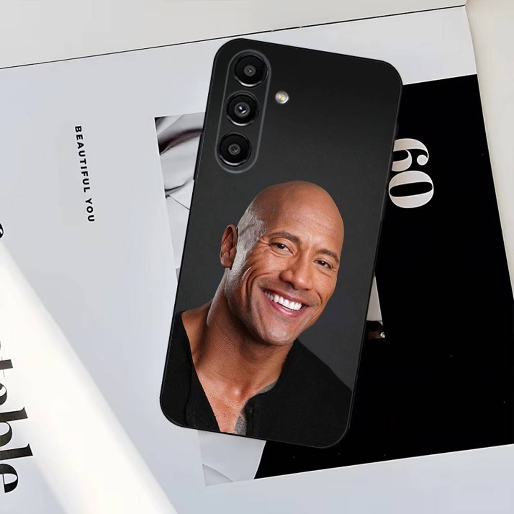The Rock Dwayne Johnsons Phone Case For Samsung S25,S24,S23,S22,S21,S20,S10,Ultra,Plus,Lite,FE,Soft Silicone Black Cover