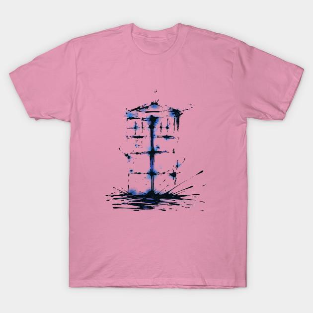 T Shirt Women Splaaash Series Blue Box Ink Harajuku Print Kawaii Tshirt Summer Short Sleeve Female T-Shirt Top Tee