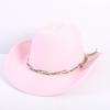 Beliebte europäische und amerikanische Mode OL-Stil einfarbiger Cowboyhut Herren und Damen High-End Zylinder Jazzhut Filzhut