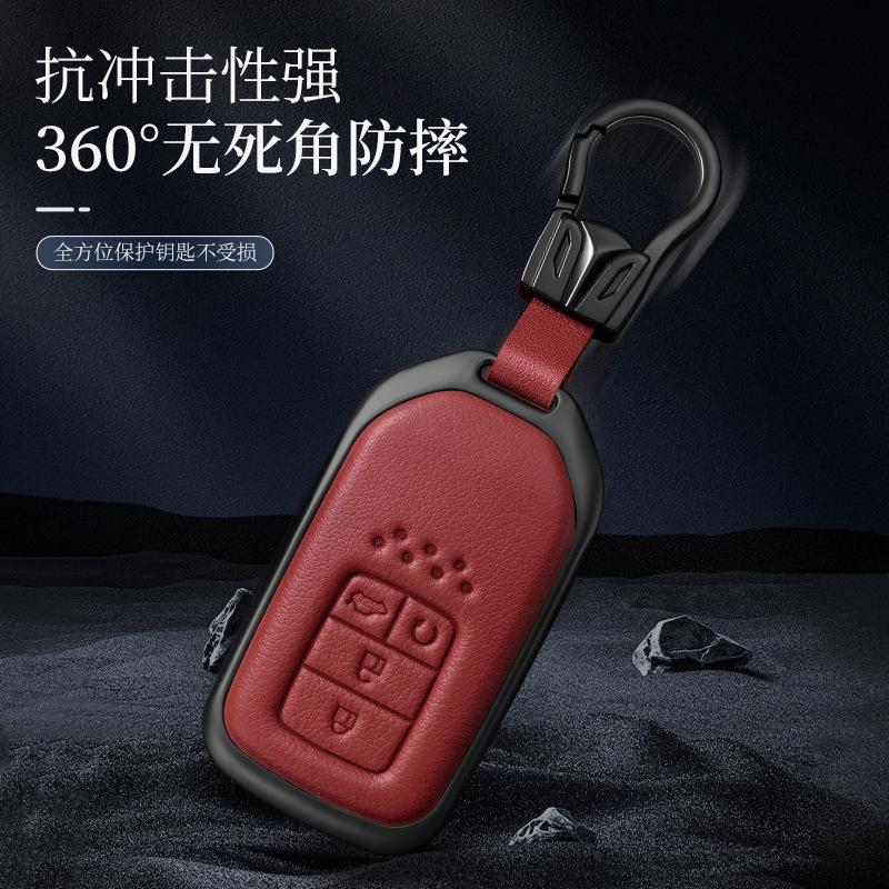 Metal Leather Car Remote Key Case Cover Holder Shell Fob for Honda Civic 11th CRV Accord XRV Type BREEZE Keychain Interior