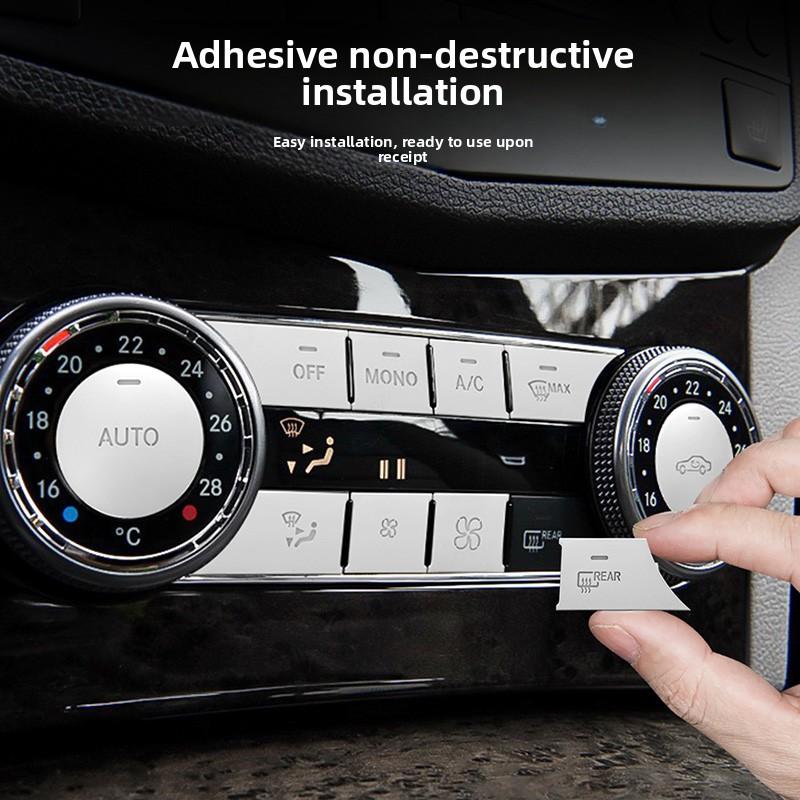 Suitable for Mercedes-Benz GLK Interior Modification C200L GLK300 GLK260 Central Air Conditioning Adjustment Button Sticker