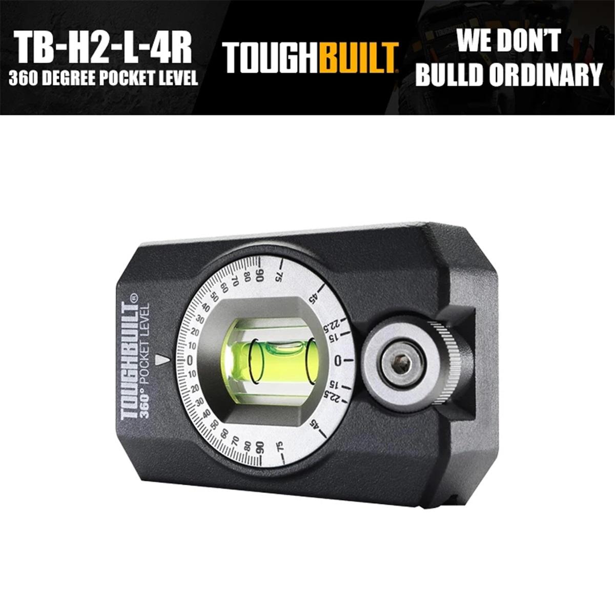 ToughBuilt TB-H2-L-4R 360 Degree Pocket Level Tool Accessories TB-H2-L-4R