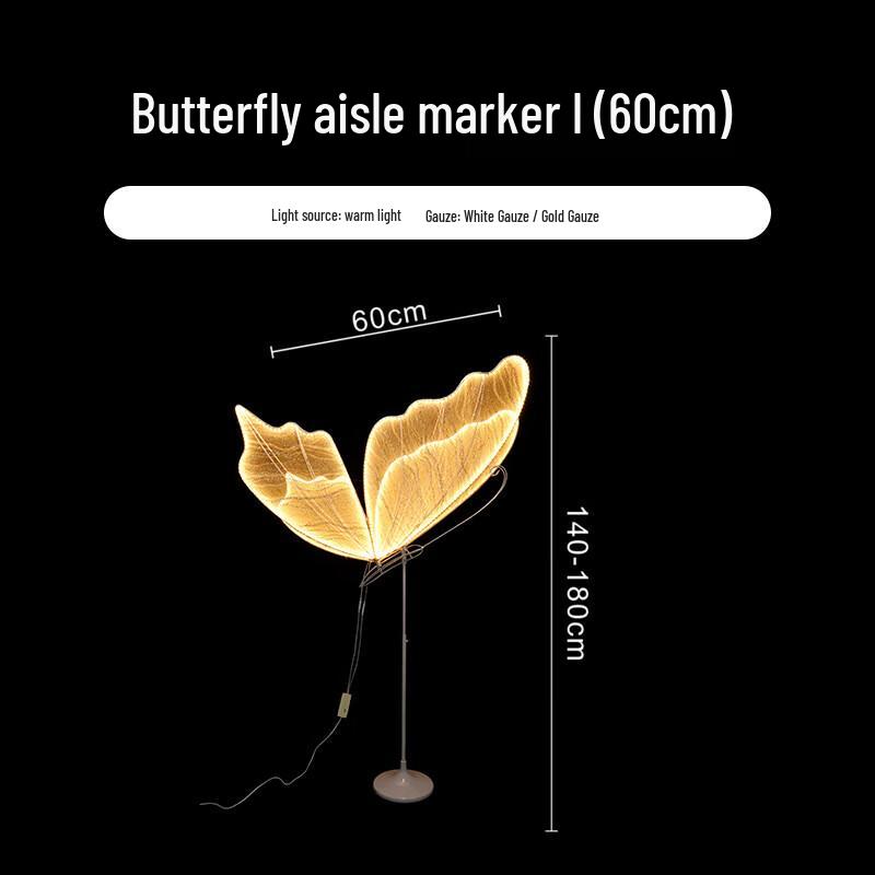 HEIXIE Luminous Butterfly Wings Decor