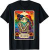 Tarot Card The Lovers Rainbow Kissing Lesbian Skeletons T-Shirt