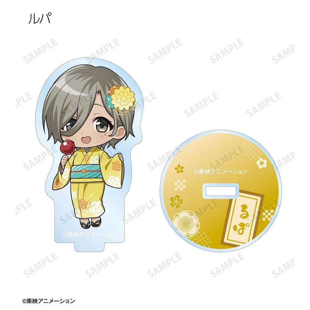 Girls Band Cry Handelskort Chibi Karaktär Yukata Version. Akrylställ Låda med 9