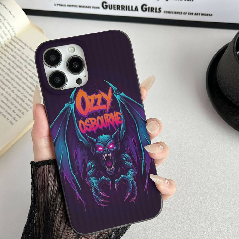 Retro Band O-Ozzy O-osbourne Fashion Corrugated Stripe Phone Case For IPhone 17 16 15 14 13 Pro Max Plus Pro Shockproof Cover