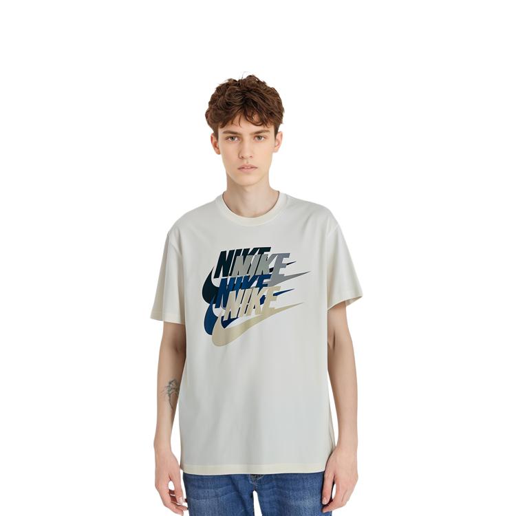 Nike T Shirts Men's Crew Neck Moderate Straight Fit DV3317-133